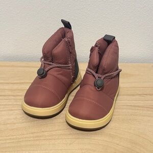 Zara Kids Brown and Cream Boots